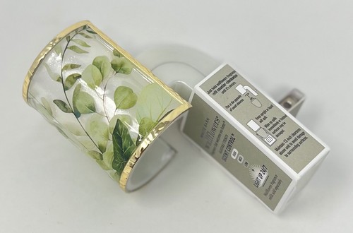 BATH & BODY WORKS PRESSED GREENERY CUFF LEAF LIGHT UP WALLFLOWER PLUG IN HOLDER - Picture 4 of 5