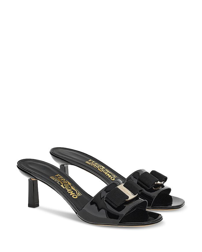 サンダル FERRAGAMO VARA BOW MULES SALVATORE FERRAGAMO Glo Mule Sandal,8,Vara Bow,Shoe,ITALY