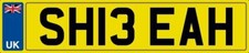 Shea Sheah Sheilagh Private umber plate personal UK car registration SH13 EAH