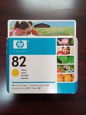 HP 82 Yellow Ink Cartridge Designjet C4913A Expired Feb. 2009