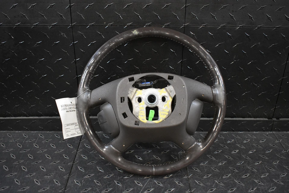 GMC Yukon XL1500 2008-2009 Denali madera/cuero de cacao volante térmico Foto 3 de 3