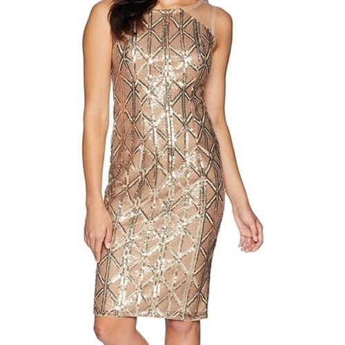 $200 NWT Adrianna Papell cocktail Sequin dress sz 8