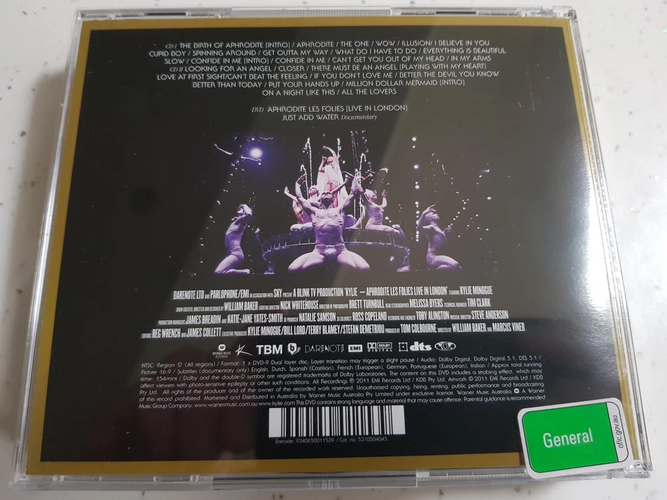 Kylie Minogue Aphrodite Les Folies Live-  2 x CD + 1  DVD - New - Image 2 of 3