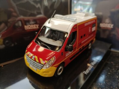 Norev SB 1/43 – Renault Master Pompiers VSAV 2007, Miniature Pro En état Nickel