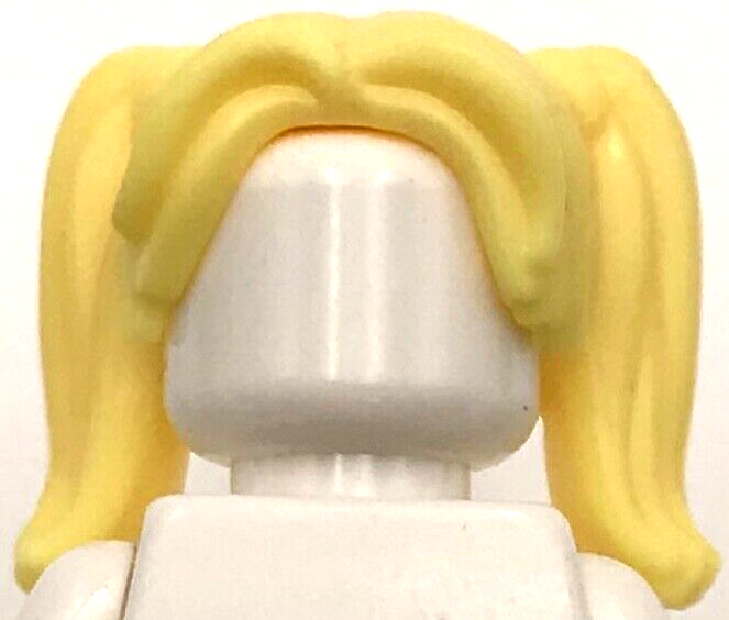 Lego New Bright Light Yellow Minifigure Hair Female Pigtails High