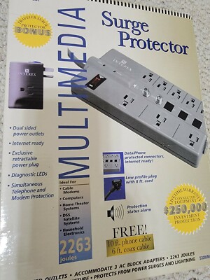 Interex S3205MAV BDL Surge Protector and PS5503M Portable Surge Protector 2263 J