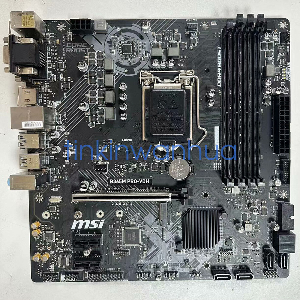 For MSI B365M PRO-VDH Motherboard LGA1151 DDR4 VGA+DVI+HDMI Micro