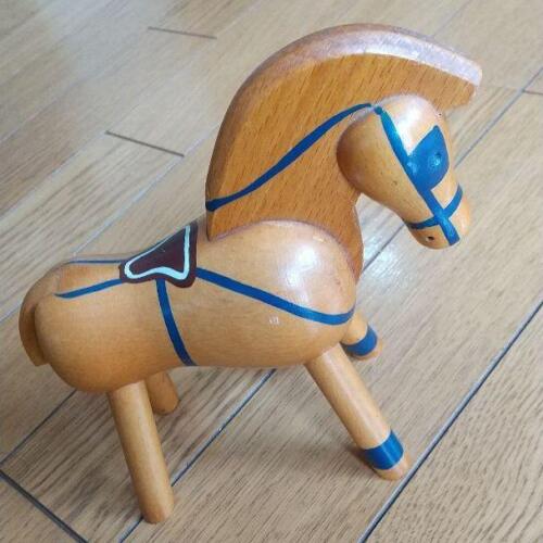 Kay Bojesen Pony with Harness Genuine Vintage Wood - Picture 1 of 5