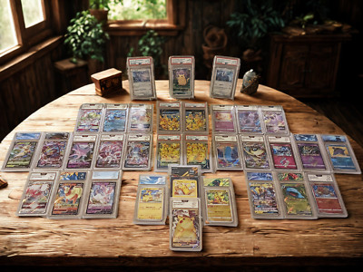 Pack Gradation Mystère Pokémon - 1 Carte Gradée - Carte de Centrage - 4 Boosters