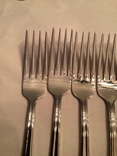 Oneida Stainless All-American Glossy Silverware dinner fork lot of Seven - Picture 5 of 16
