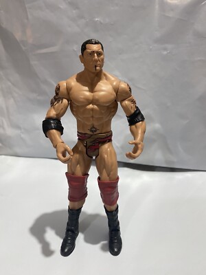 WWE Elite Ruthless Aggression Dave Batista Figure  Red Knee Pads The Animal 2011