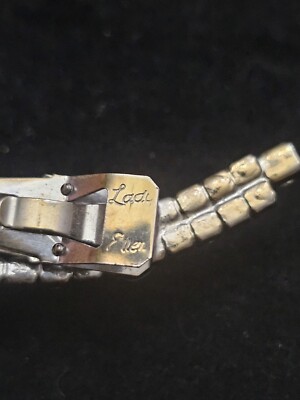 ANTIQUE LADY ELLEN RHINESTONE BARRETTE HAIR CLIP SILVER  display picture 1