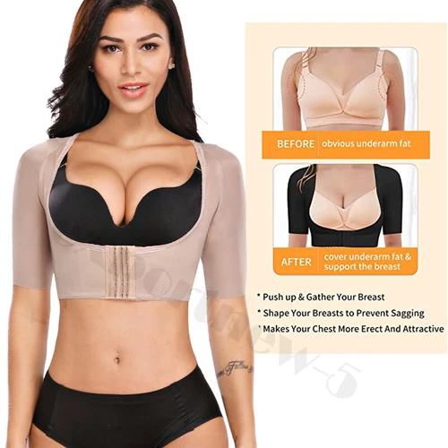Faja De Compresion Para Mujer Talladora De Brazos Y Correctors Arm Shaper Sleeve - Picture 3 of 55