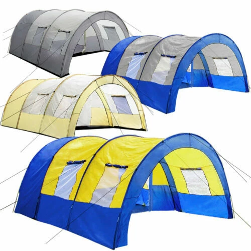 Tiendas de campaña de seis personas para acampada y senderismo