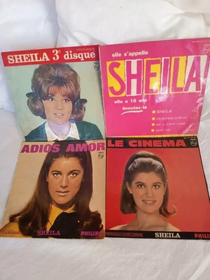 DISQUES VINYLES 45 Tours de SHEILA : LOT DE 4 EP années sixtees - Photo 1/4