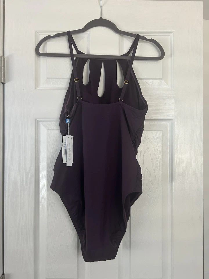 Traje de baño Bleu by Rod Beattie recortado de una pieza ciruela talla 14 $119 Foto 3 de 4