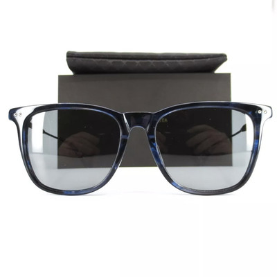 Bottega Veneta Sunglasses BV0072SA 003 Blue Silver Metal 55  display picture 3
