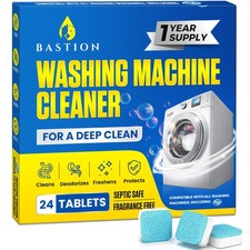 Washing Machine Cleaner Tablets 24 pack Powerful Descaler -Deep Cleaning for ...