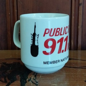 91.1 WSHU CT & NY Public Radio "Since 1965" Ceramic Coffee Mug Cup Member of NPR
