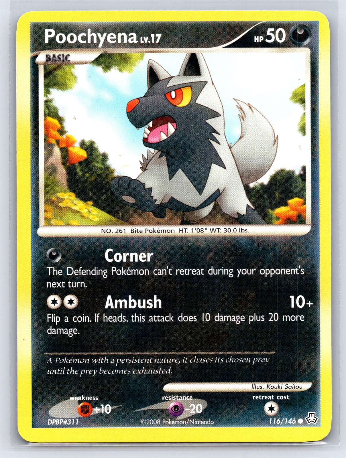 Poochyena Common Legends Awakened 116/146 NM