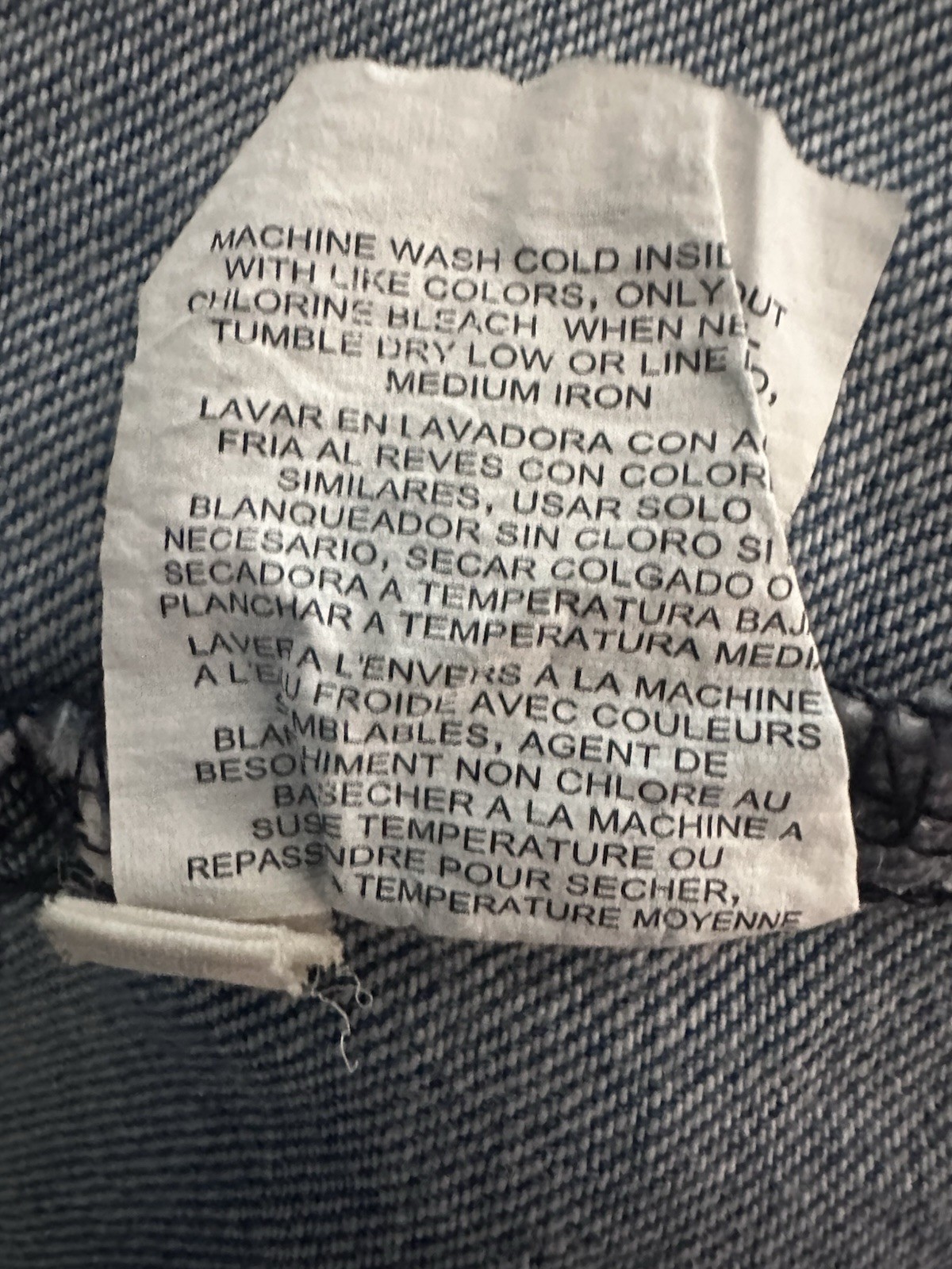 Vintage Lee Denim Work Shirt Heavy Weight Big Pockets Barn Farm Cowboy sz XXL thumbnail 6