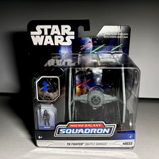 Star Wars Micro Galaxy Squadron  0033 Tie Fighter  Battle Damage  by Jazwares