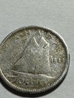 1941 Canada 10 Cents Silver Coin King George VI 0.800 Silver — photo 3
