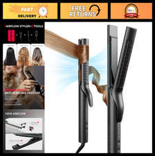2-in-1 Curling Iron Flat Iron - Hair Straightener Curler, Fast Heating, Dual