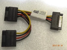 2x Dell Foxconn SATA power connector splitter adapter cable 3.75" 0N701D N701D