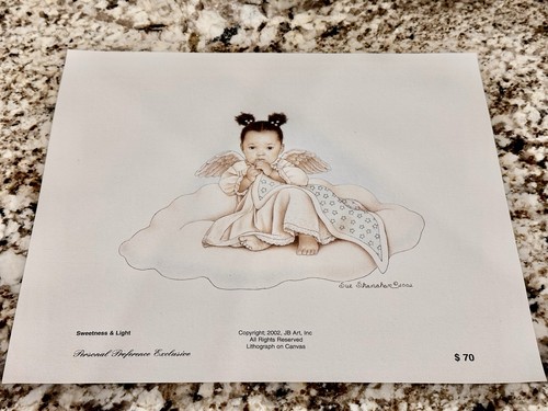 Sue Shanahan Lithograph Sweetness And Light Baby Angel - Picture 2 of 8
