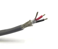 25' Alpha 5162C 2 Conductor 18 Gauge Stranded Braided Shield Cable ~ 2C 18AWG