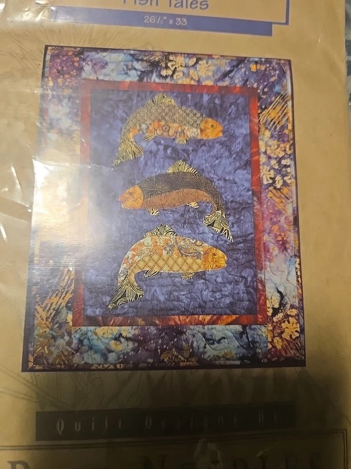 McKENNA RYAN FISH TALES Quilt Pattern 1996 UNCUT Vintage - Image 2 of 4