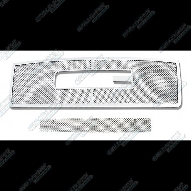 Combo de rejilla de acero inoxidable para GMC Sierra 1500/2007-2010 Sierra Denali 2007-2013 Foto 2 de 3