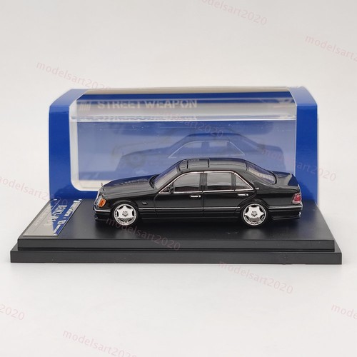 1/64 Street Weapon Benz W140 S600 Black Limited 499 Diecast Model Car Collection - Picture 3 of 10