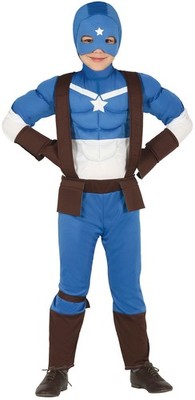 Captain America Super Held Hero Jungen Kostüm Kinder