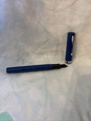 Sheaffer Fountain Pen Blue Collectable Ink Removable Cap Office Supplies Used
