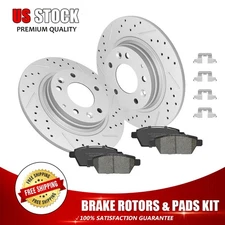 Rear Brake Rotors Pads For Lincoln MKZ Zephyr Mazda 6 Mercury Milan Ford Fusion