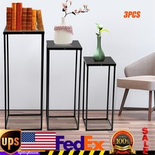 3pcs Plant Stand Metal Flower Pot Holder Display Rack Living Room Decorative