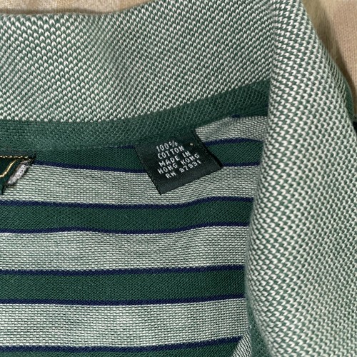 Masters Golf Shirt XXL Green Stripes - Picture 3 of 6