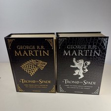IL TRONO DI SPADE ed. DELUXE Pelle di drago Libri Primo e Secondo 1-2 Martin 