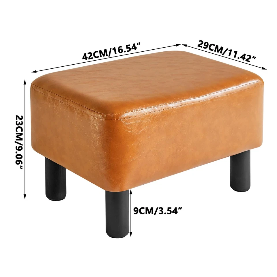 Hölzerner Sitzhocker Rechteckiger, Sitzhocker, Fußablage, Pouf Sitzpuff, Fuss... - Bild 2 von 4