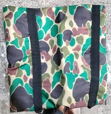 Vintage Camo Duffel Bag Hunting Fishing Outdoors Duffle US Camper RARE NWT