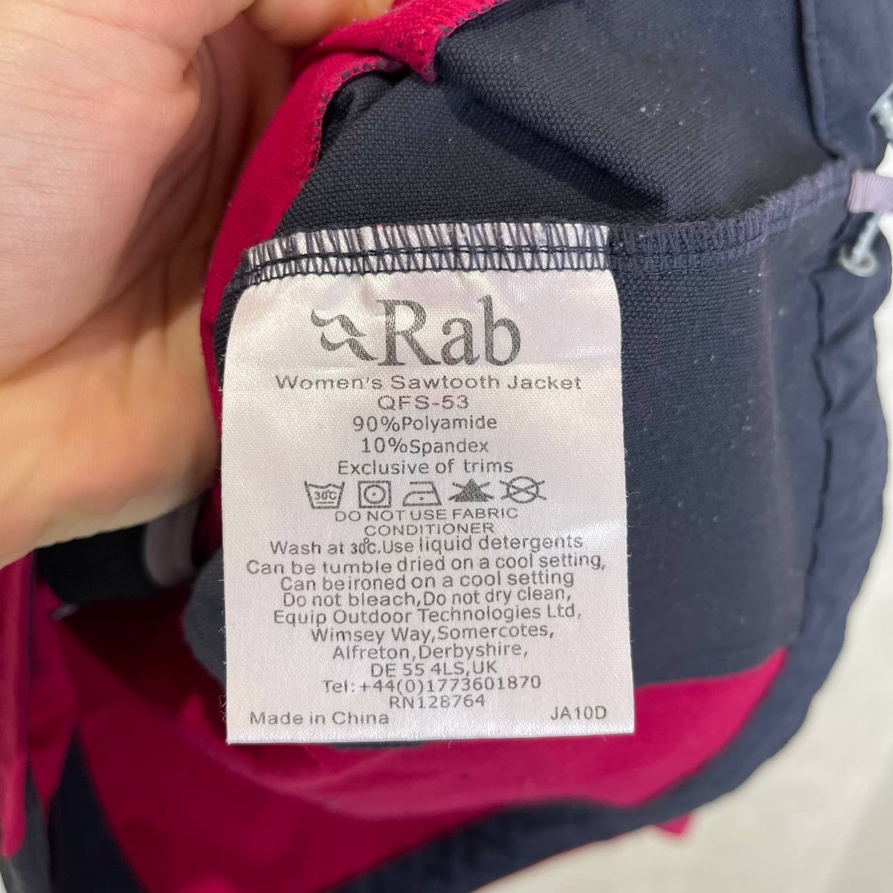 Rab Sawtooth Polyamide Softshell Jacket Pink Navy… - image 7