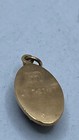 9k Yellow Gold Blue Glass Textured Pendant 3.95 g — photo 2
