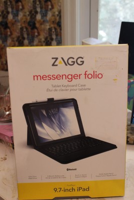 ZAGG Folio Tablet Case & Bluetooth Keyboard For Apple iPad 9.7  New in box