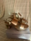 Aerosoles Women’s Leather Strappy Ankle Strap Buckle Block Heel Sandals 9 M — photo 1