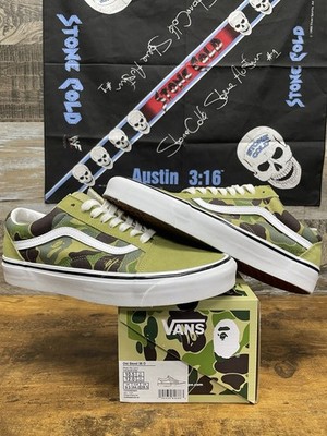 Size 10.5 - BAPE x Vans Old Skool 36 DX Green Camo
