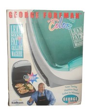 George Foreman Lean Mean Fat Grilling Machine Green With Box
