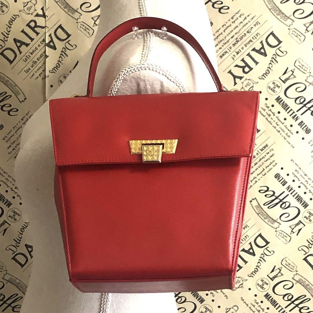 Dior Red Leather Handbag FS95 for Party and Formal Events