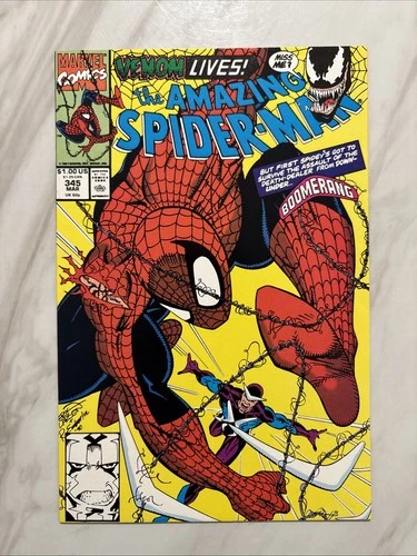 Amazing Spider-Man #345 (1990) NM- Cletus Bonds w/Carnage Symbiote - Marvel